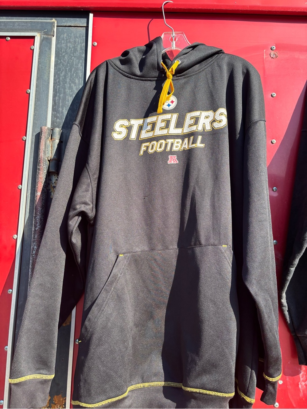 NFL Steelers Black and Yellow Pullover Hoodie